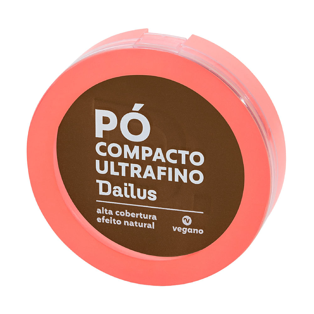 Pó Compacto Dailus – Pó Compacto Ultrafino - D10 Escuro