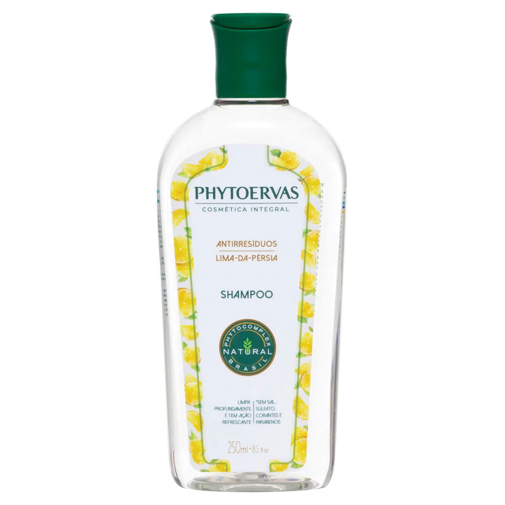 Phytoervas Antirresíduos Lima da Pérsia – Shampoo Antirresíduos - 250ml