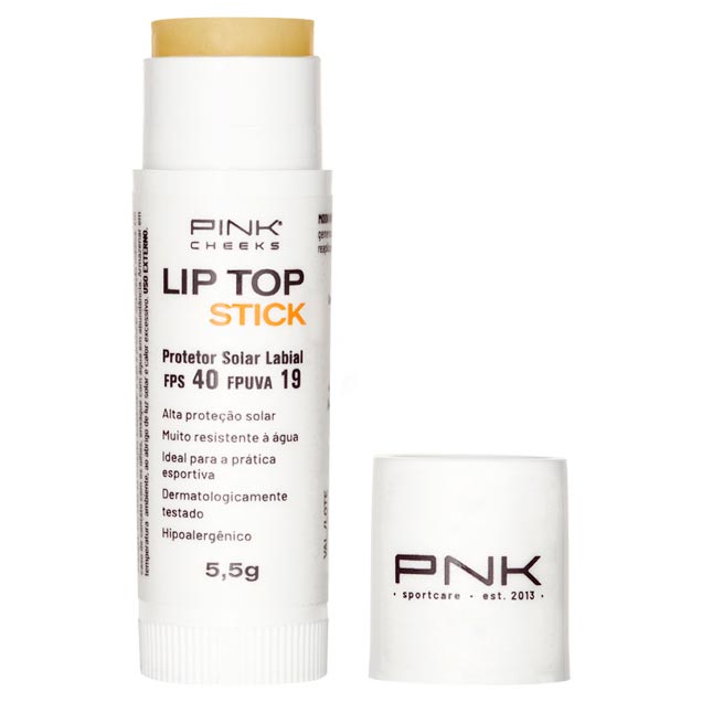 Protetor Solar Labial Pink Cheeks Lip Top Stick FPS 40 - 4,5g