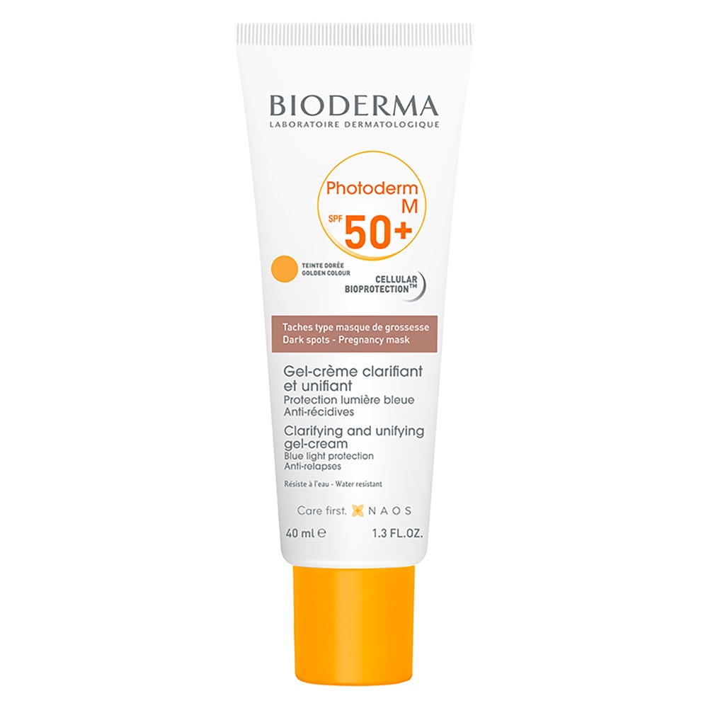 Protetor Solar Facial Bioderma Photoderm M Teinte Doree FPS 50 - 40ml