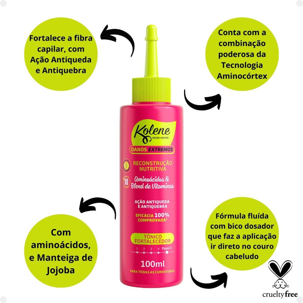 Tônico Capilar Kolene Danos Extremos 100ml – miniatura 2
