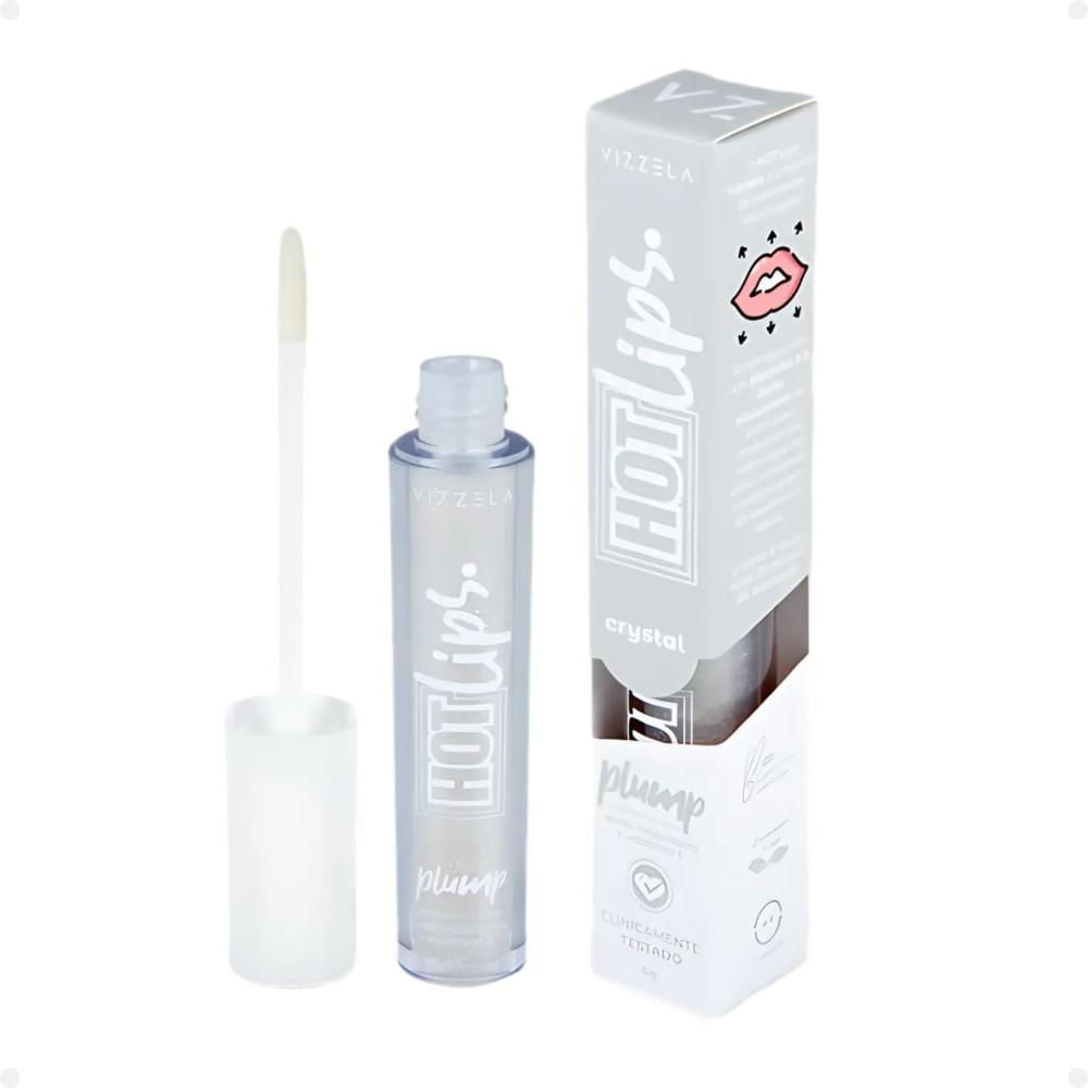 Gloss Labial Vizzela Hot Lips Crystal