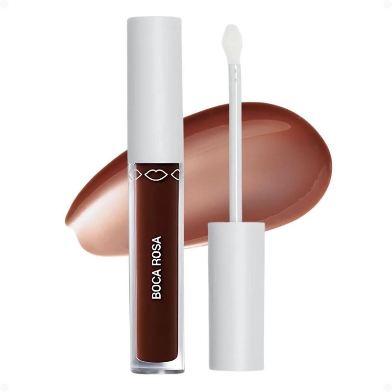 Gloss Labial Boca Rosa Hidra Lábios Castanho Translúcido