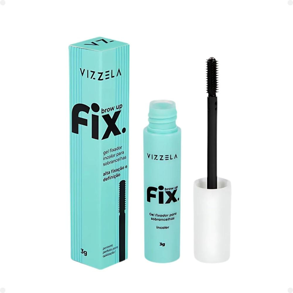 Gel Fixador Para Sobrancelhas Vizzela Brow Up Fix Incolor