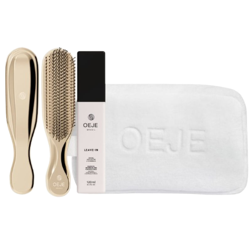 Oeje Brazil Kit Express - Leave-in 120ml + Escova Capilar + Necessaire