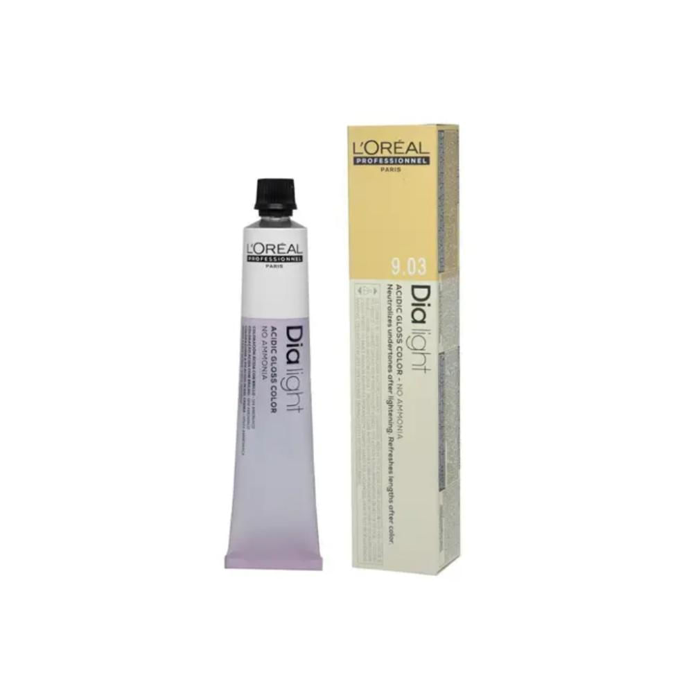 Coloração L'Oréal Professionnel Dialight 9,03- 50g - Louro Muito Claro Natural Dourado Milk Shake