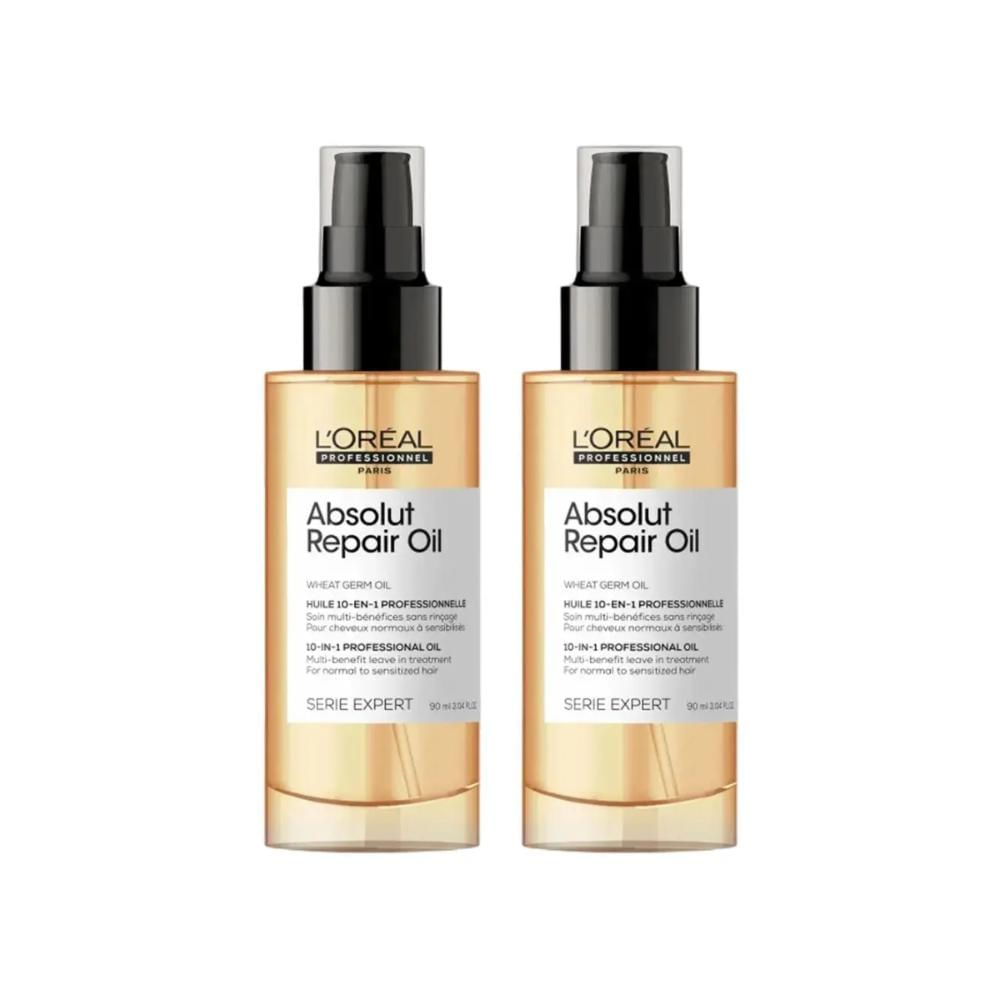 Kit Loréal Absolut Repair Oil- Leave-in Em Óleo 90 Ml (2un)