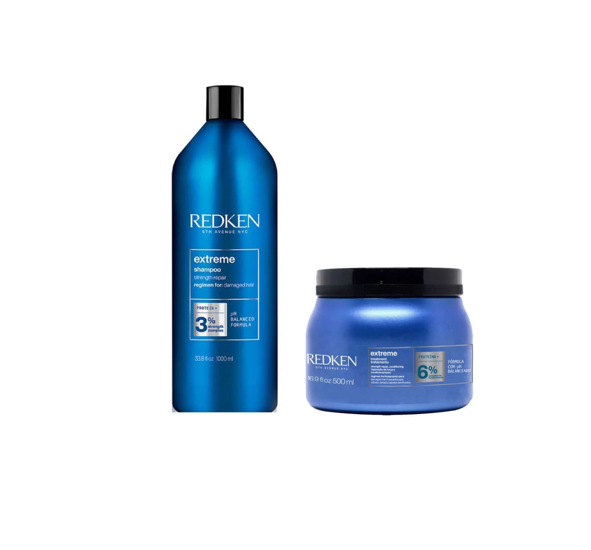 Kit Extreme Redken Shampoo 1000ml + Máscara 500gr