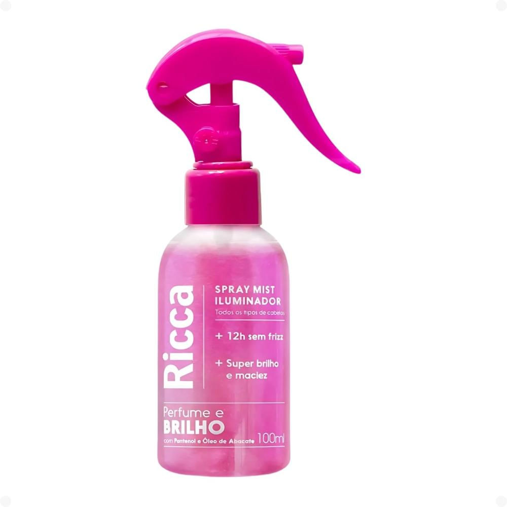 Spray Mist Iluminador Ricca Perfume e Brilho 100ml