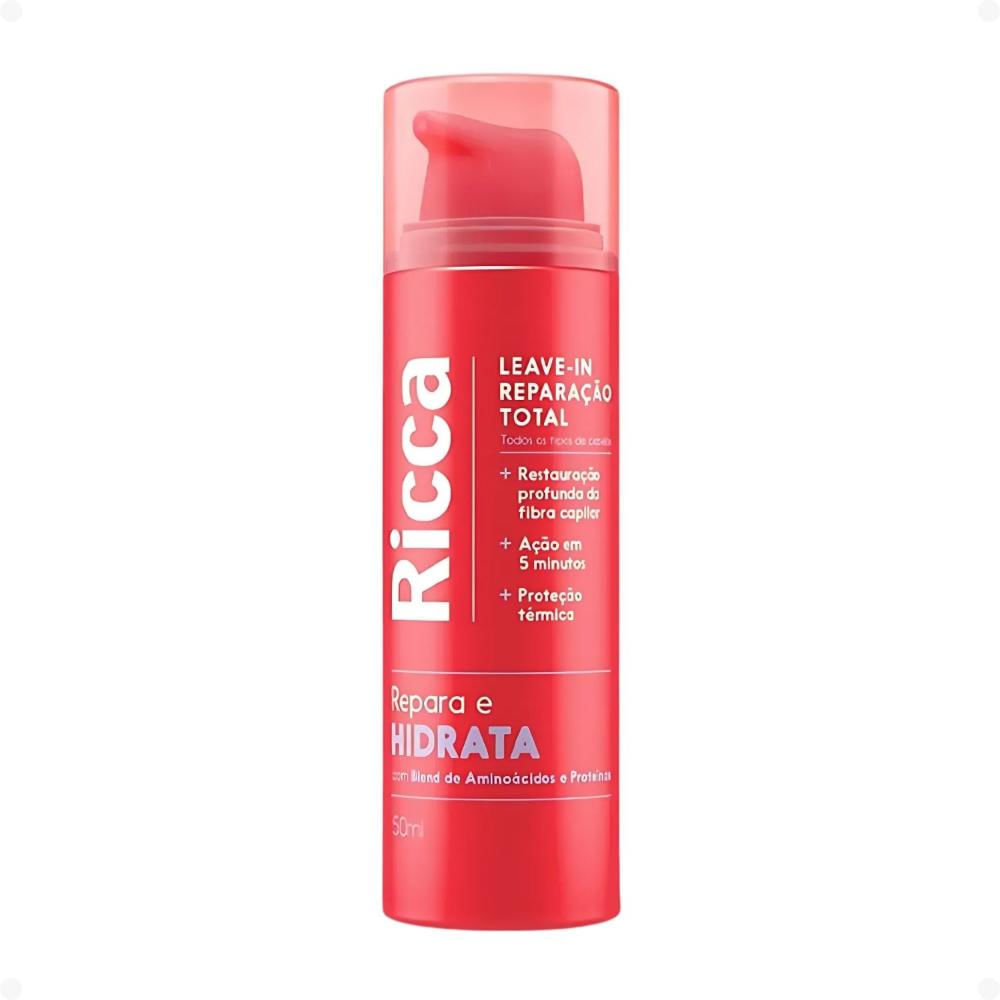 Leave-In Reparação Total Ricca Repara e Hidrata 50ml