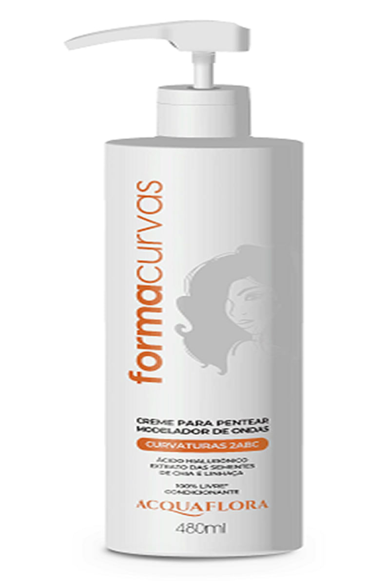 Creme Para Pentear Modelador de Ondas Forma Curvas 480ml - ACQUAFLORA