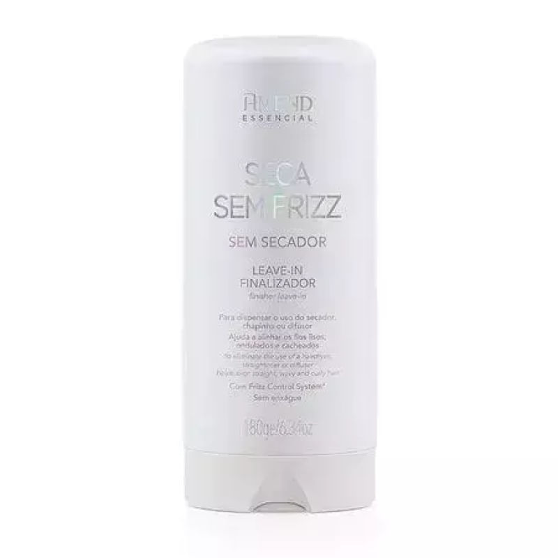 Leave-In Finalizador Seca Sem Frizz 180g - AMEND