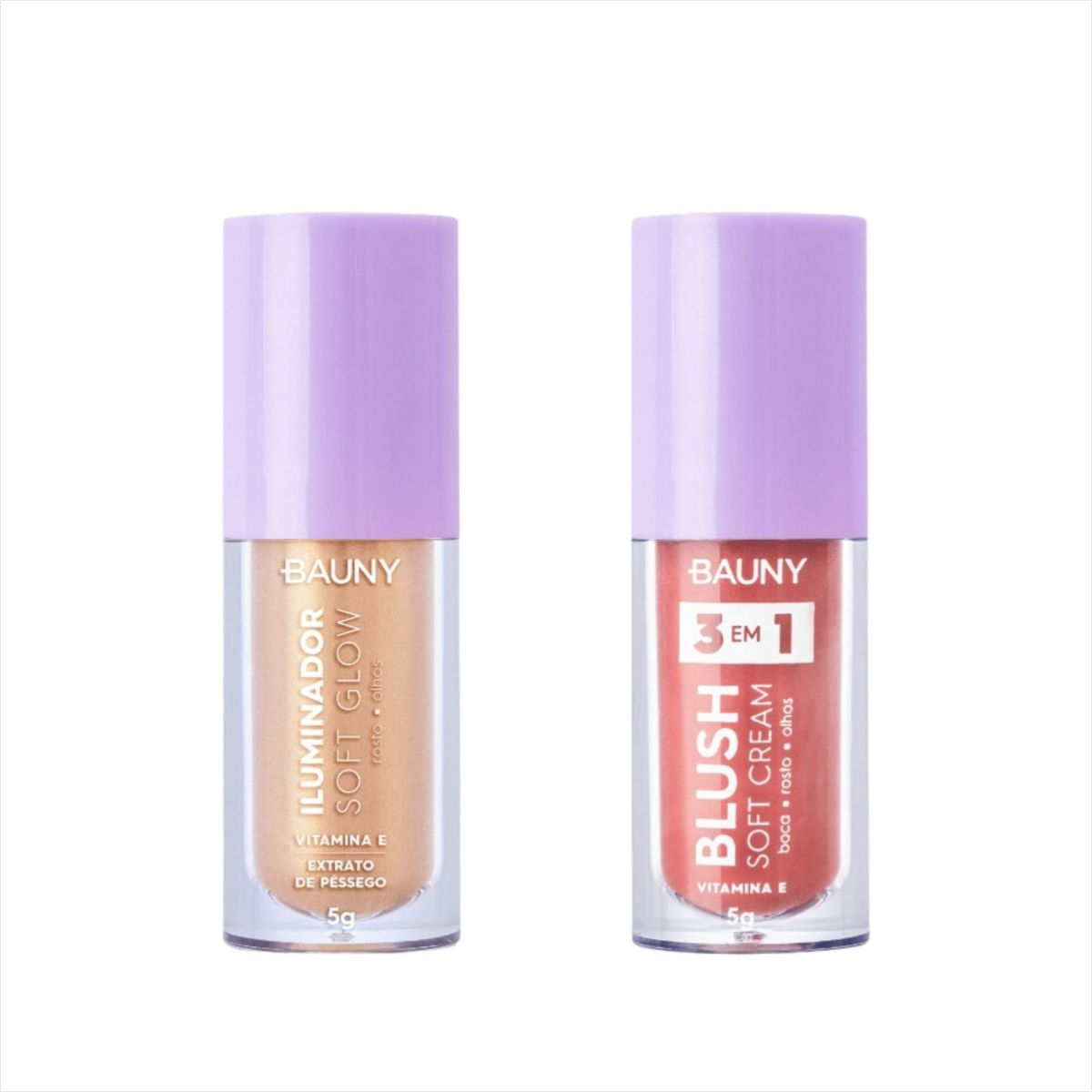 Kit Bauny Iluminador Sunshine + Blush Sunny Líquido