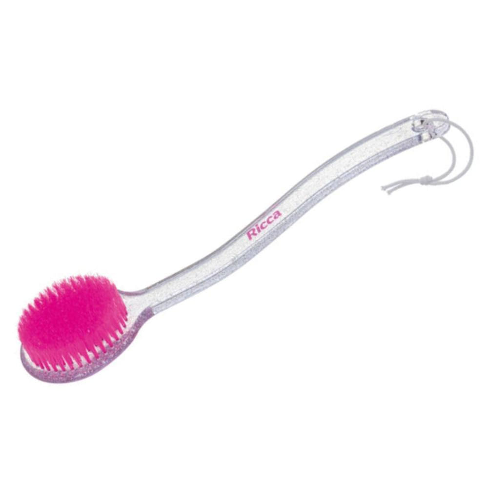 Escova de Banho Ricca Redonda Rosa