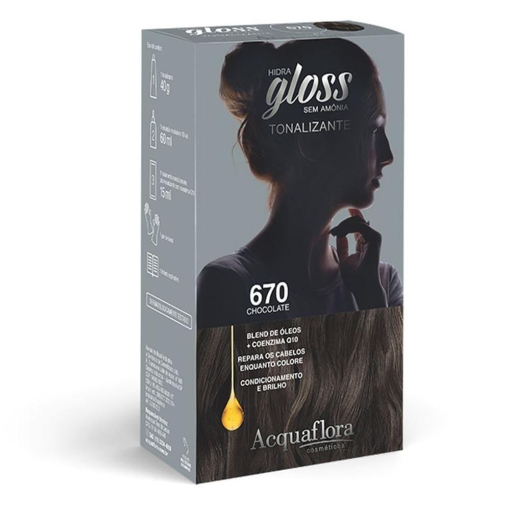 Tonalizante Acquaflora Hidra Gloss 670 Chocolate