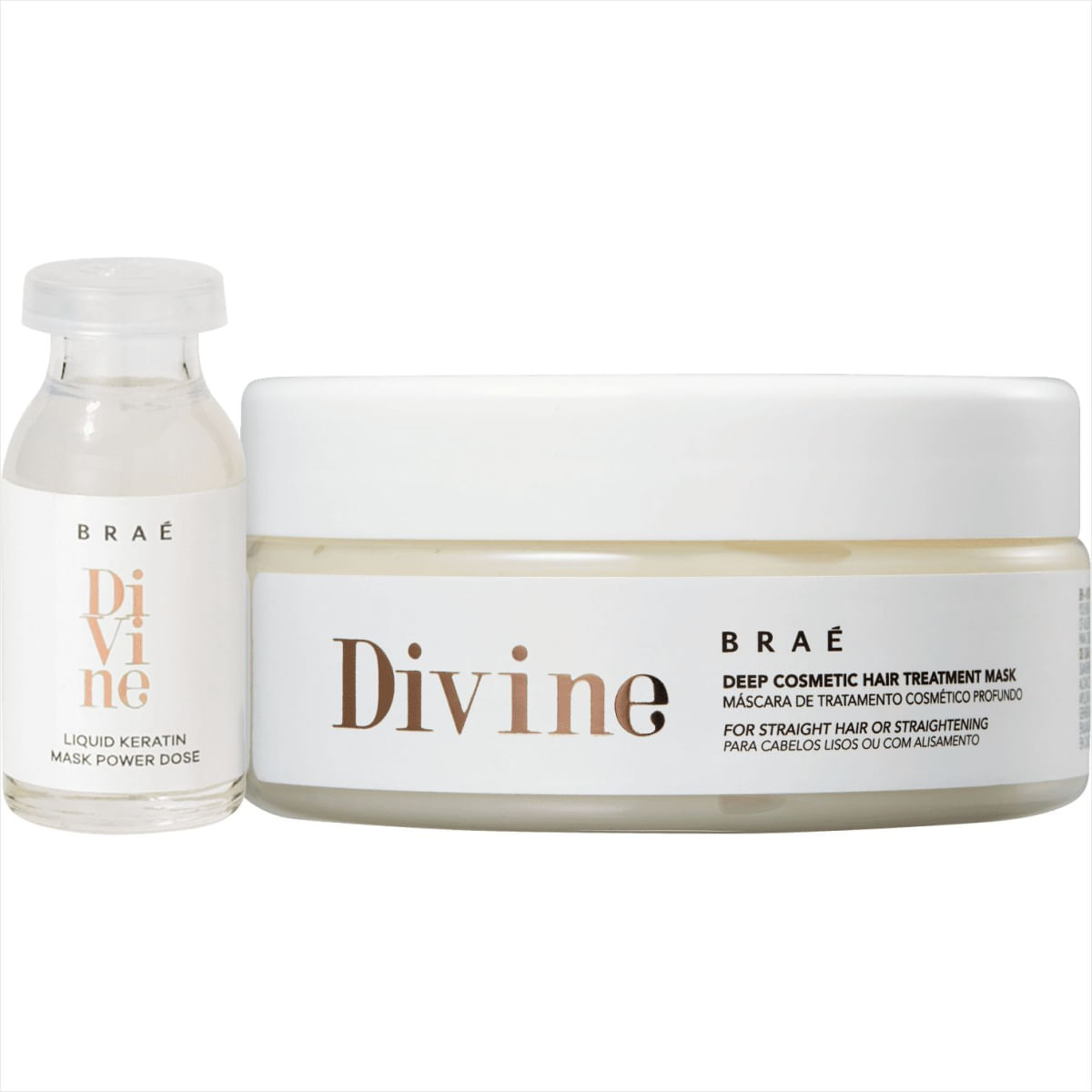 Kit Braé Divine Ampola 13ml + Máscara de Tratamento 200g