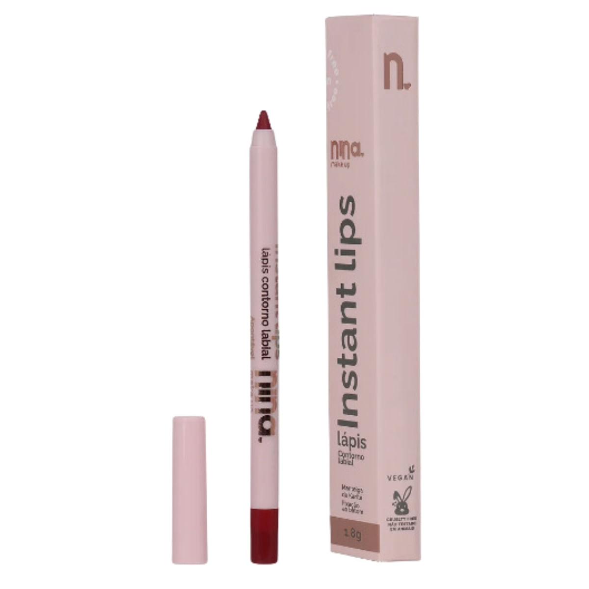 Nina Makeup Lápis Para Contorno Labial Instant Lips 1,8g