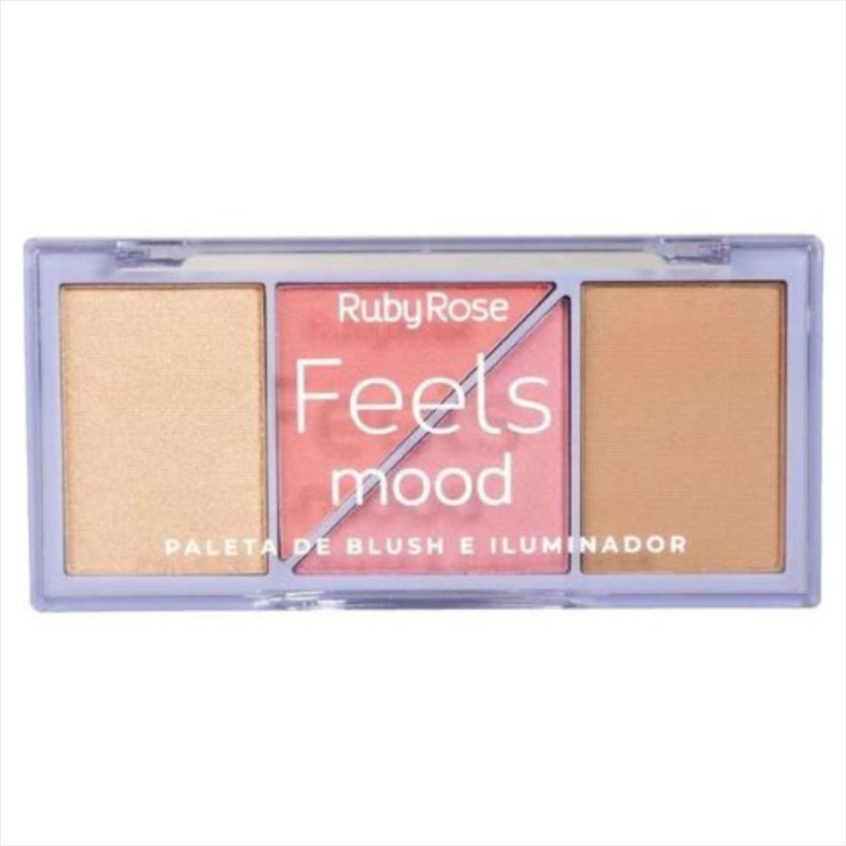 Ruby Rose HB7529 Paleta De Blush E Iluminador Feels Mood 10,3g