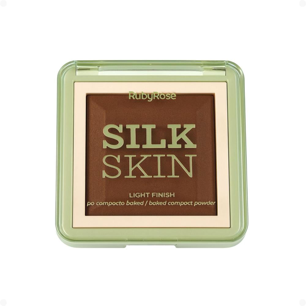 Pó Compacto Ruby Rose Silk Skin Light Finish PC100 HB-M403-10