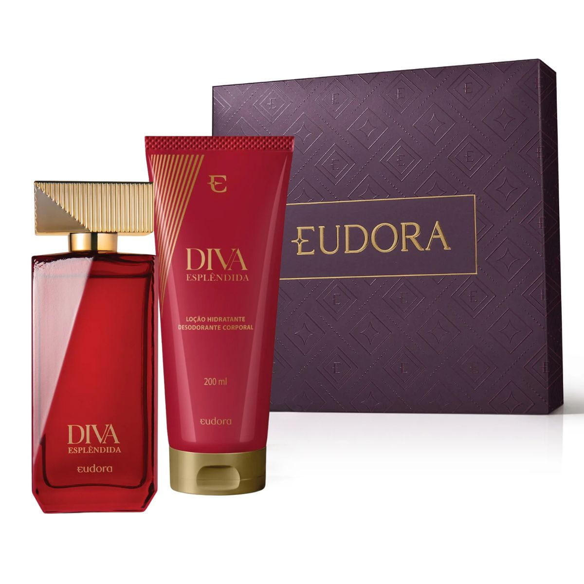 Presente Eudora Perfume Diva Esplêndida E Hidratante Corporal