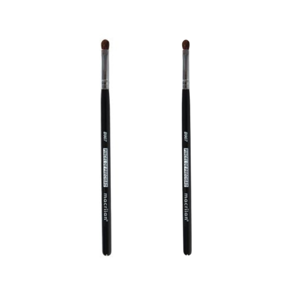 Kit Macrilan B907 Pincel Profissional de Precisão 2 Unidades