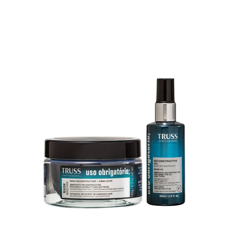 Kit Truss Uso Obrigatório - Máscara 180g + Óleo 60ml