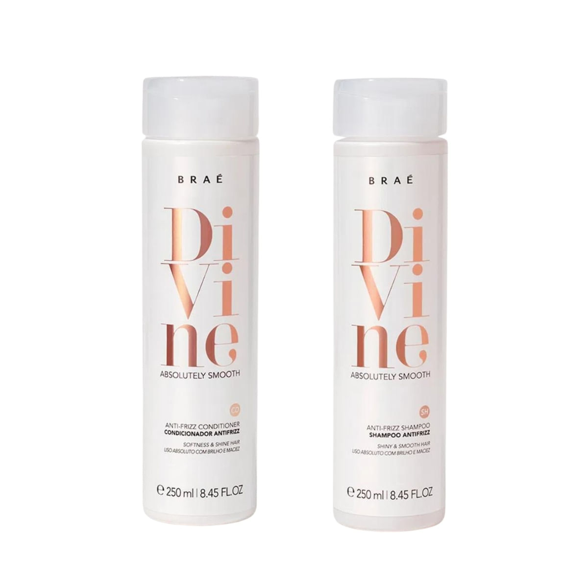 Kit Braé Divine Antifrizz Shampoo+Condicionador