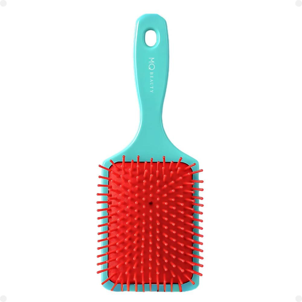 Escova Raquete Grande Mq Beauty Macarron Collection Verde Água