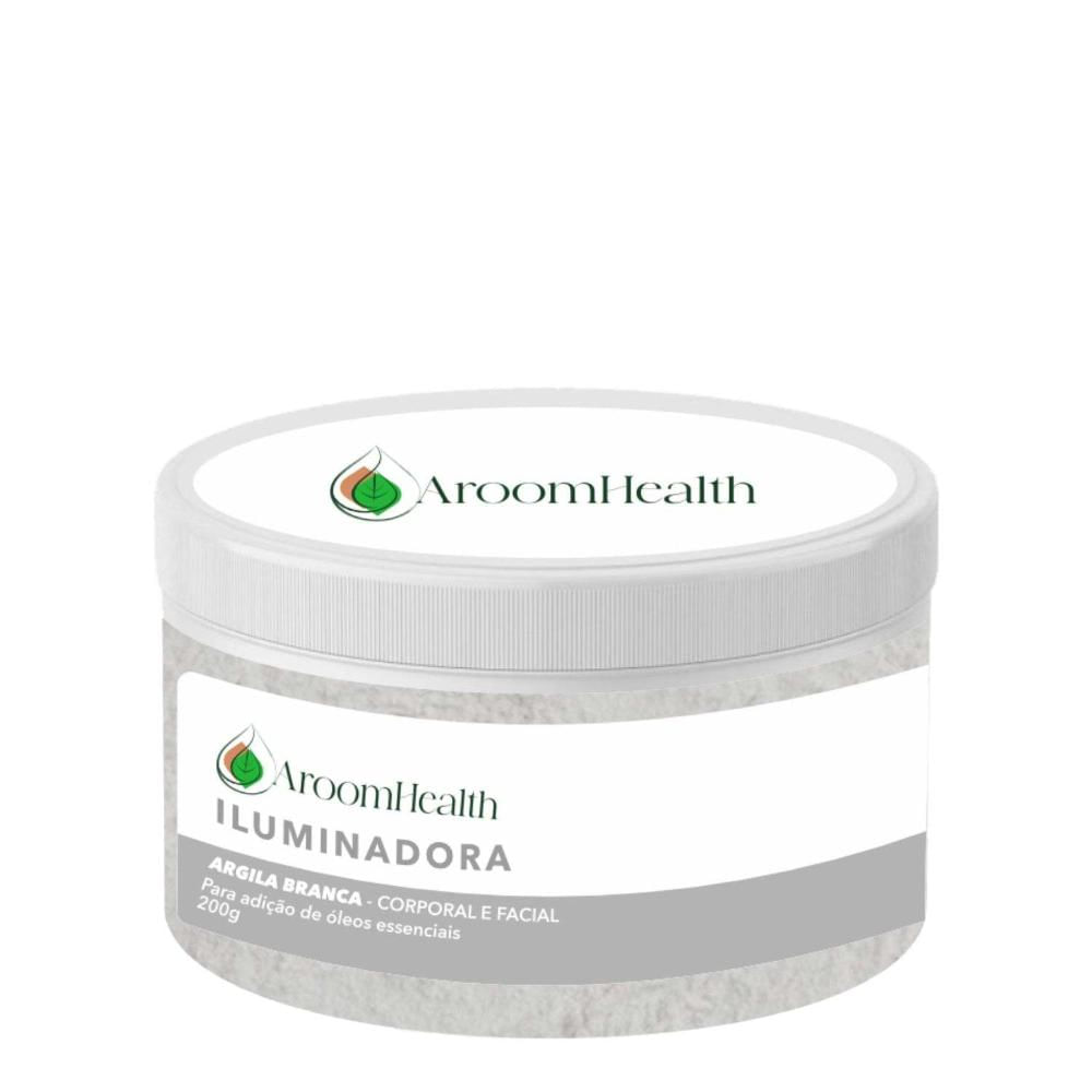 AroomHealth  Argila multifuncional Cabelo -Corpo- Rosto -cor Branca 200g