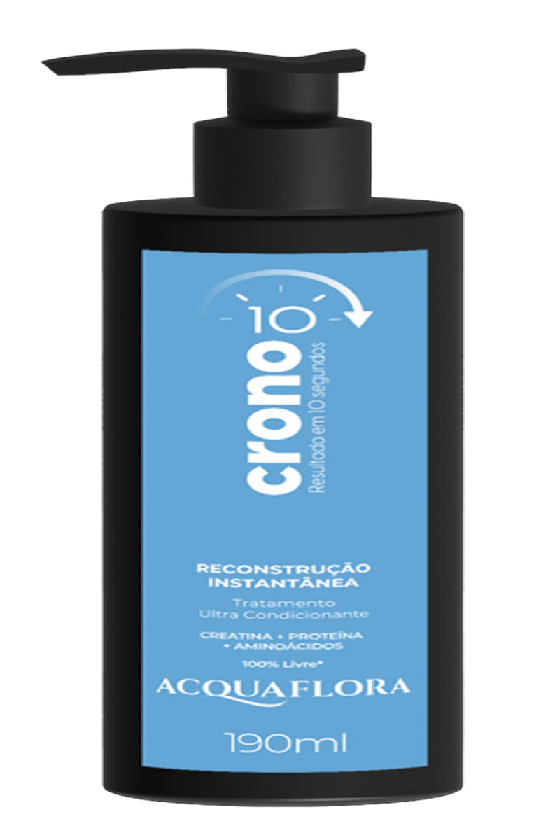 Tratamento Ultra Condicionante Crono 10 Reconstrução Instantânea 190ml - ACQUAFLORA