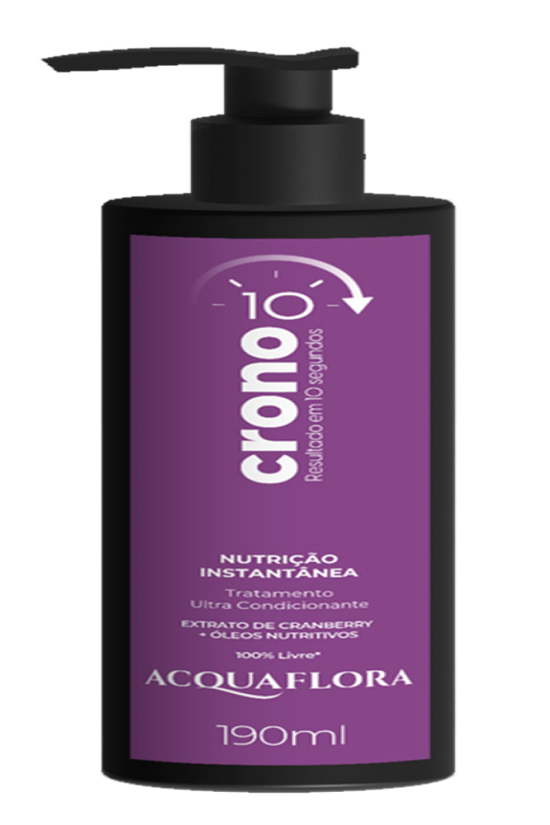 Tratamento Ultra Condicionante Crono 10 Nutrição Instantânea 190ml - ACQUAFLORA
