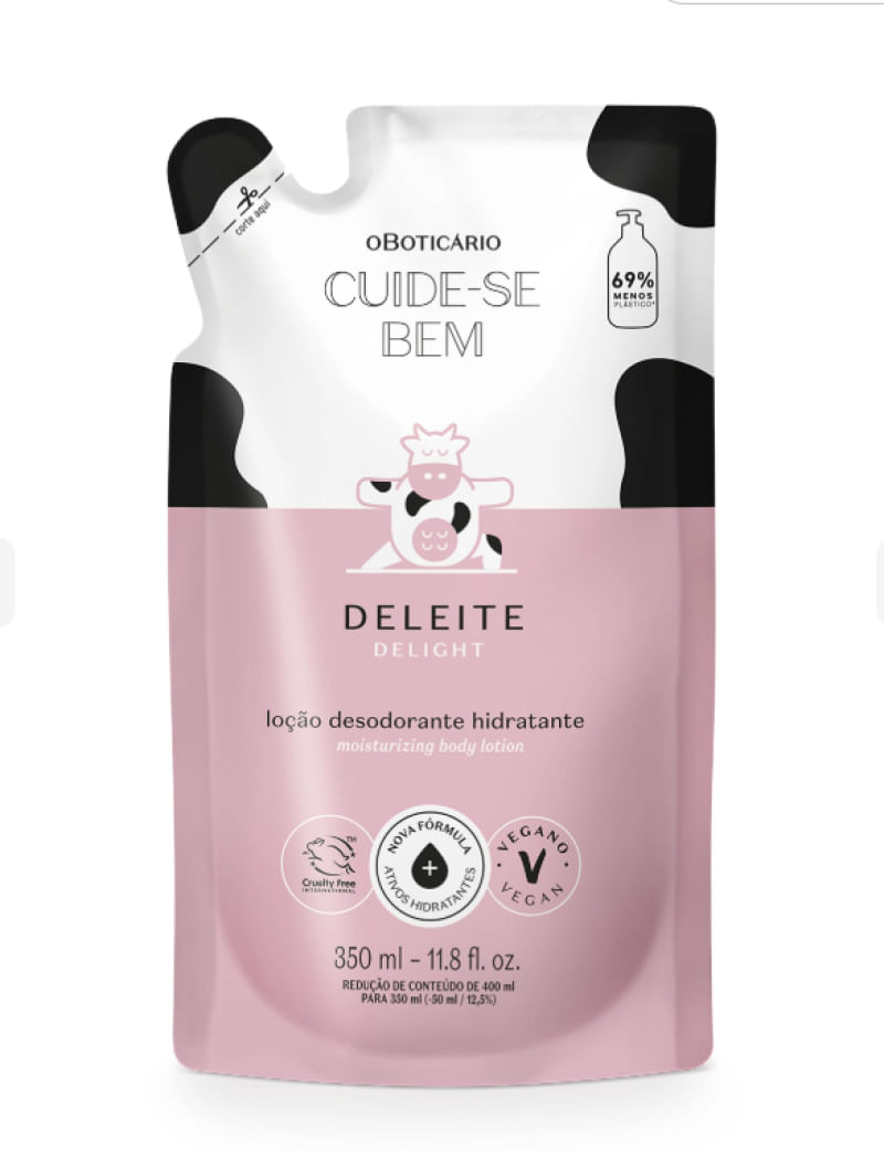 Refil Hidratante Corporal Cuide-se Bem Deleite 350ml