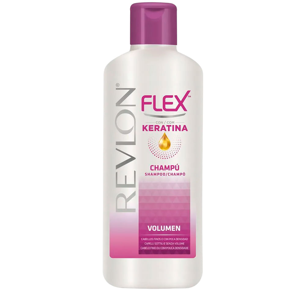 Revlon Flex Keratina Volume - Shampoo 650ml - Época Cosméticos