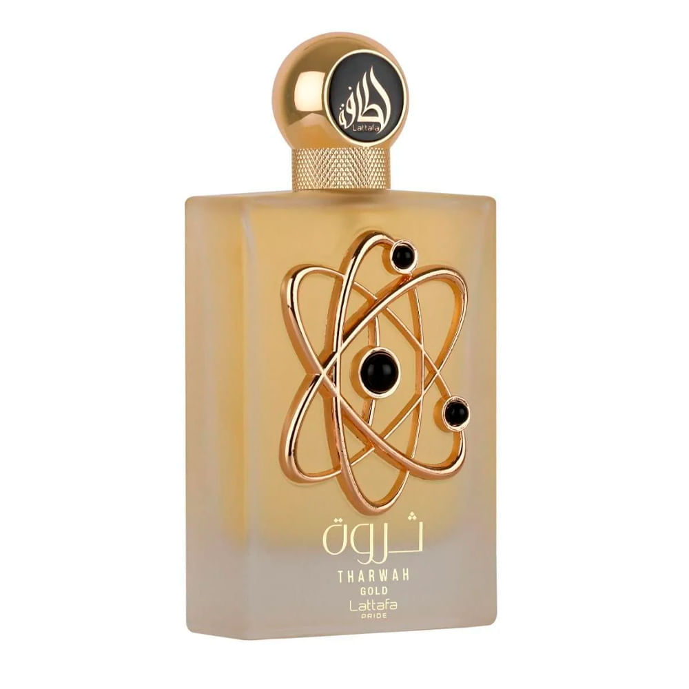 Lattafa Tharwah Gold Eau de Parfum  Perfume Árabe Feminino 100ml