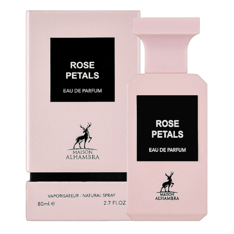 香水(ユニセックス) MAISON ALHAMBRA ROSE PETALS 80ml Maison Alhambra Rose Petals Eau de Parfum Perfume Árabe Feminino