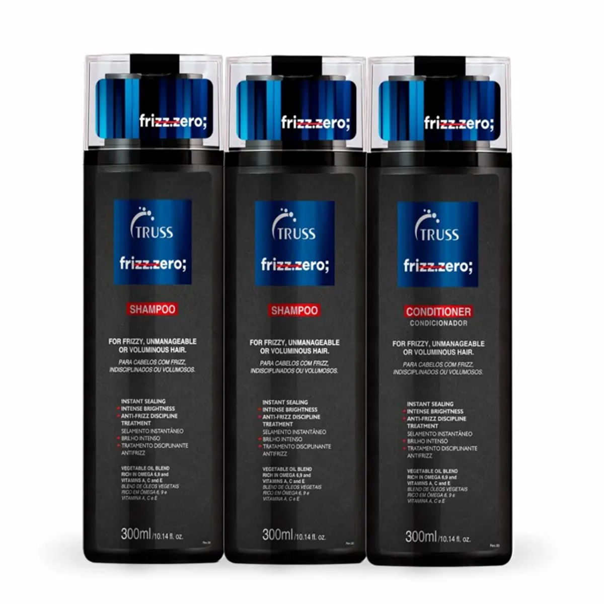 Kit Truss Frizz Zero - Shampoo (2x300ml) + Condicionador 300ml
