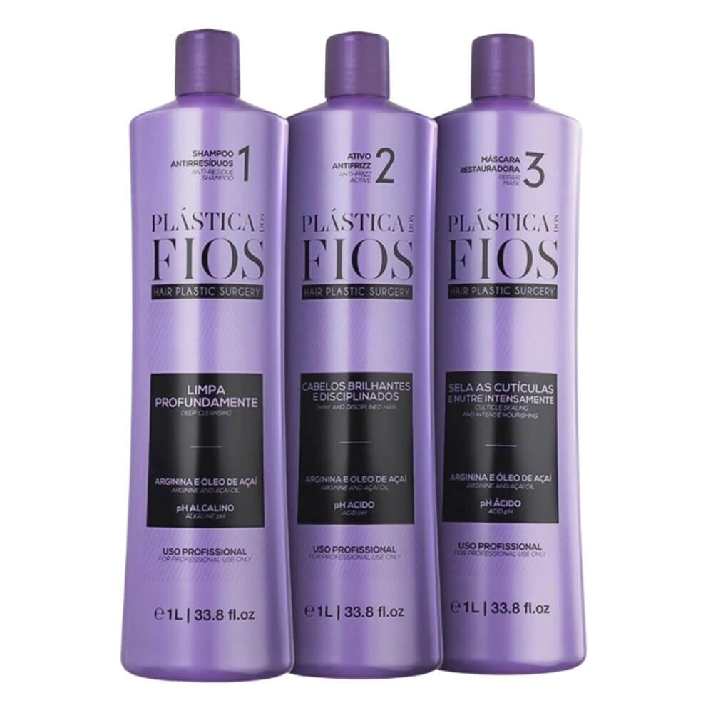 Cadiveu Plástica dos Fios Selagem Térmica Escova Inteligente 3 x 1 Litro