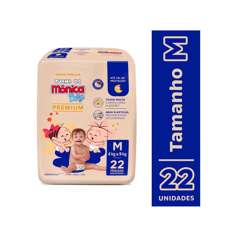 Fralda Turma Da Mônica Shortinho - Absorção 12 Horas