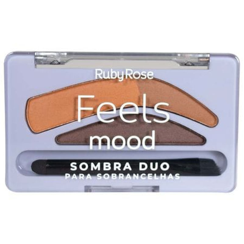 Ruby Rose Feels Mood Cor 02 - Sombra Duo para Sobrancelhas 1,8g