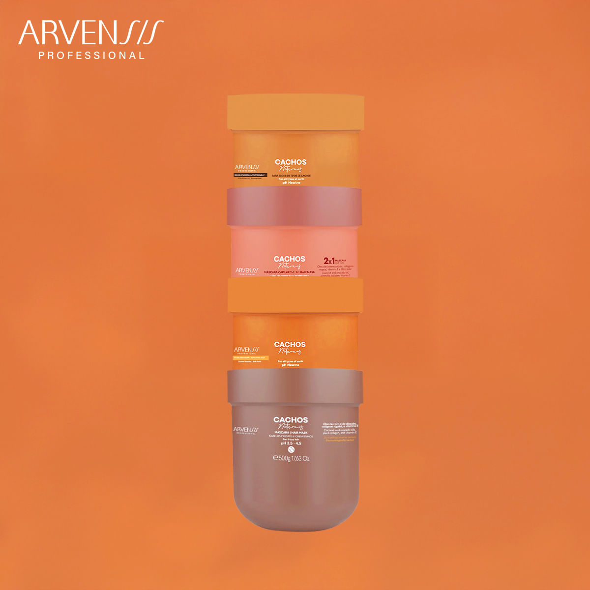 Arvensis Cachos Naturais Crespos e Crespíssimos - Máscara Capilar