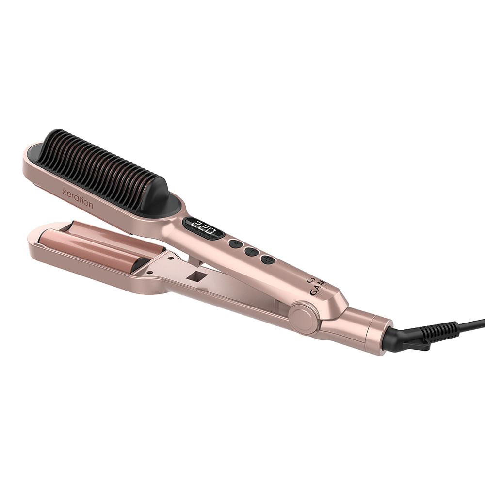Prancha Modeladora Gama Waver & Brush Keration Bivolt