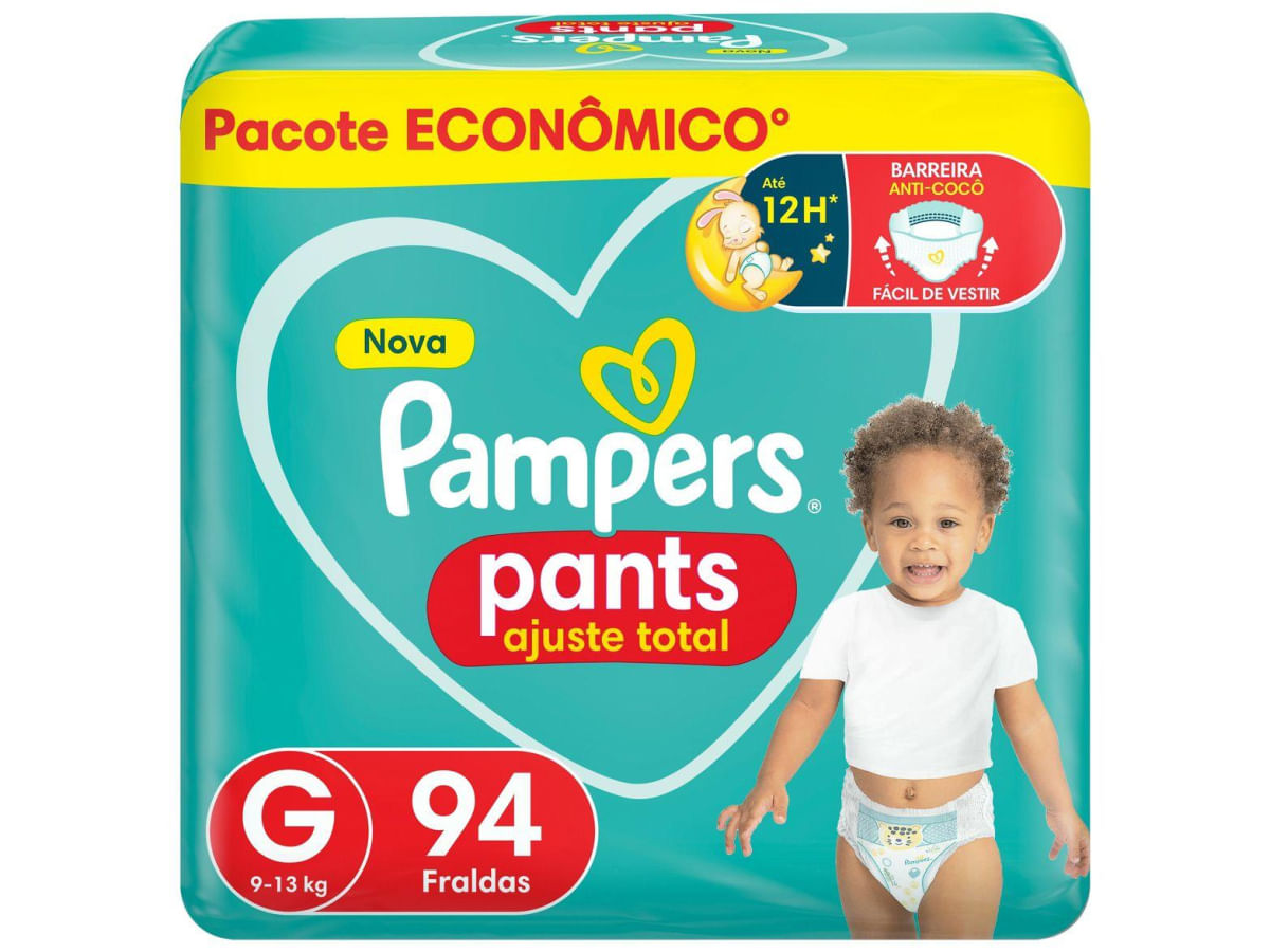 Fralda Calça Pampers Pants Ajuste Total