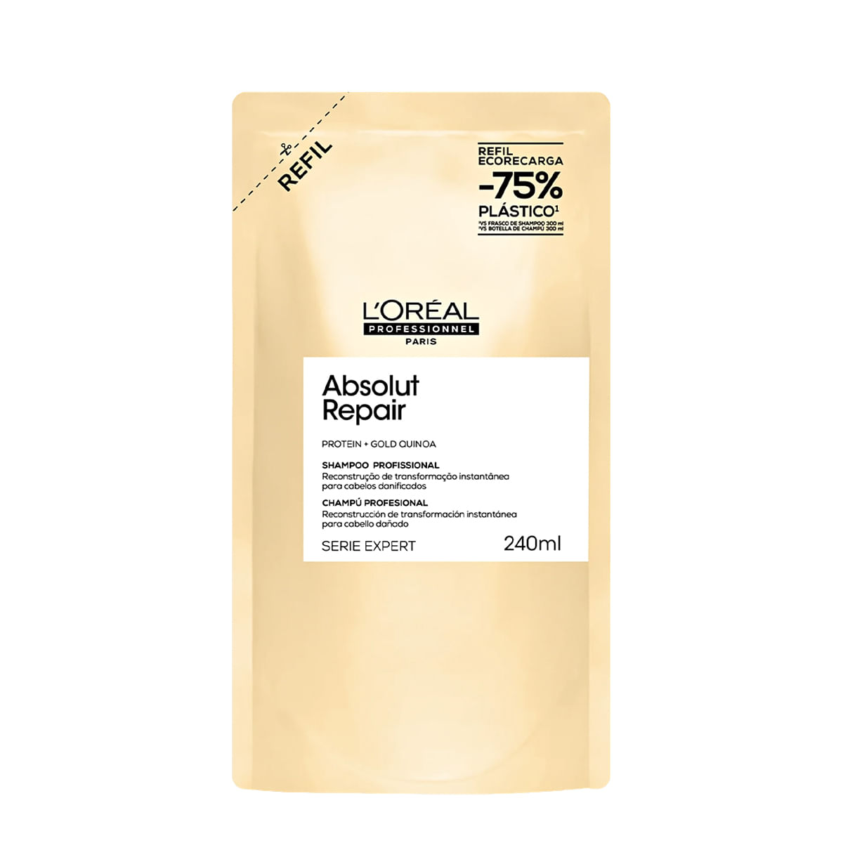 L'Oréal Professionnel Serie Expert Absolut Repair Gold Refil - Shampoo 240ml