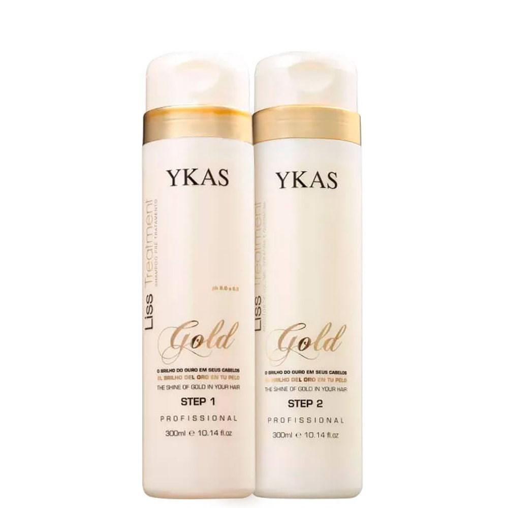 Kit Escova Progressiva Ykas Gold 300ml