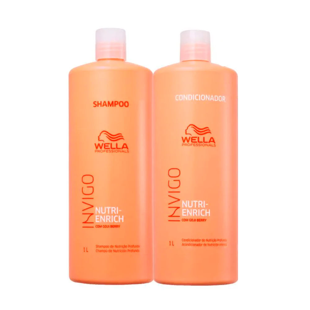 Kit Wella Professionals Invigo Nutri-Enrich Shampoo Condicionador e Válvula
