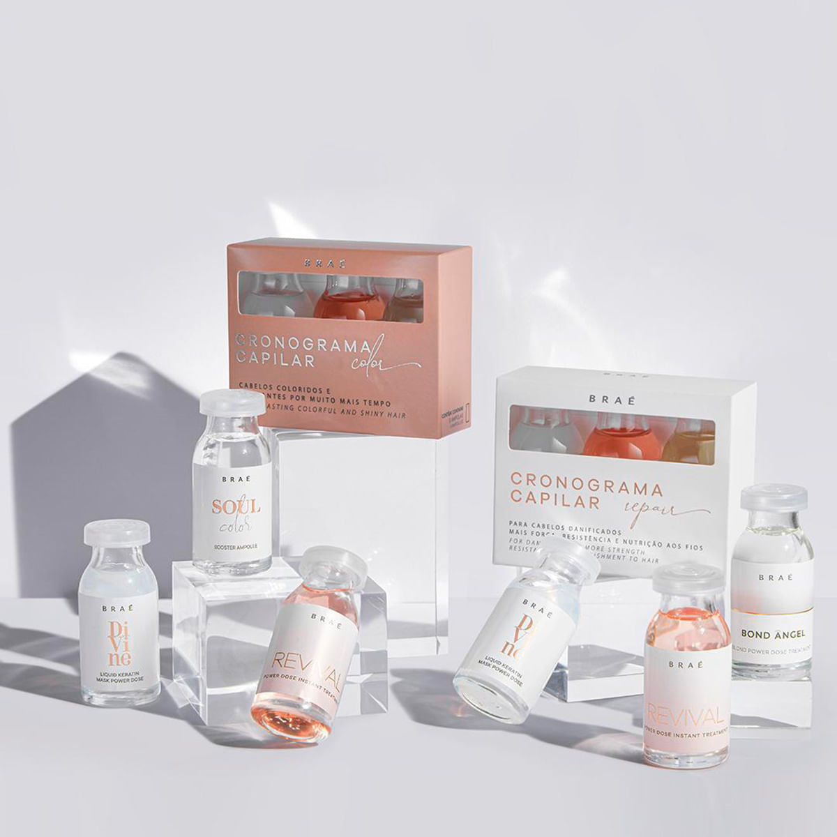 Kit Braé Cronograma Capilar Repair Hair Spray e Hair Protein (3 produtos)