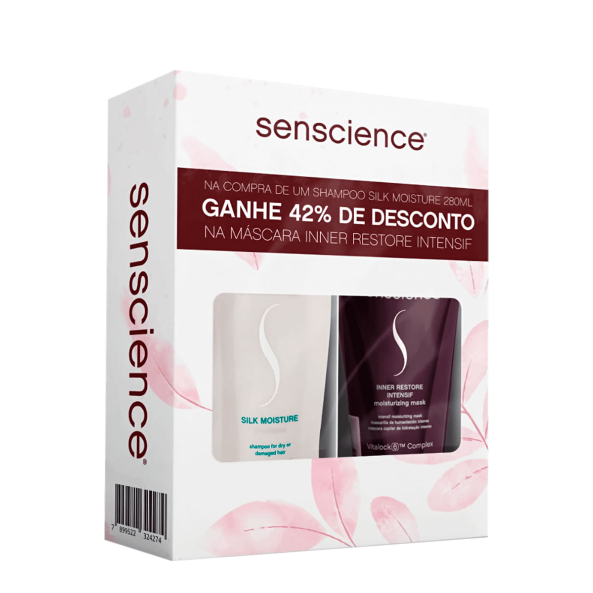 Kit Senscience Silk Moisture Inner Restore -  Máscara 150ml + Shampoo 280ml