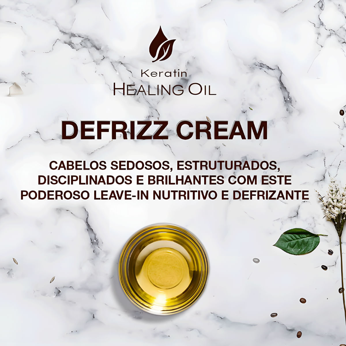 L'anza Healing Oil Defrizz Cream - Óleo Capilar 140ml - Época