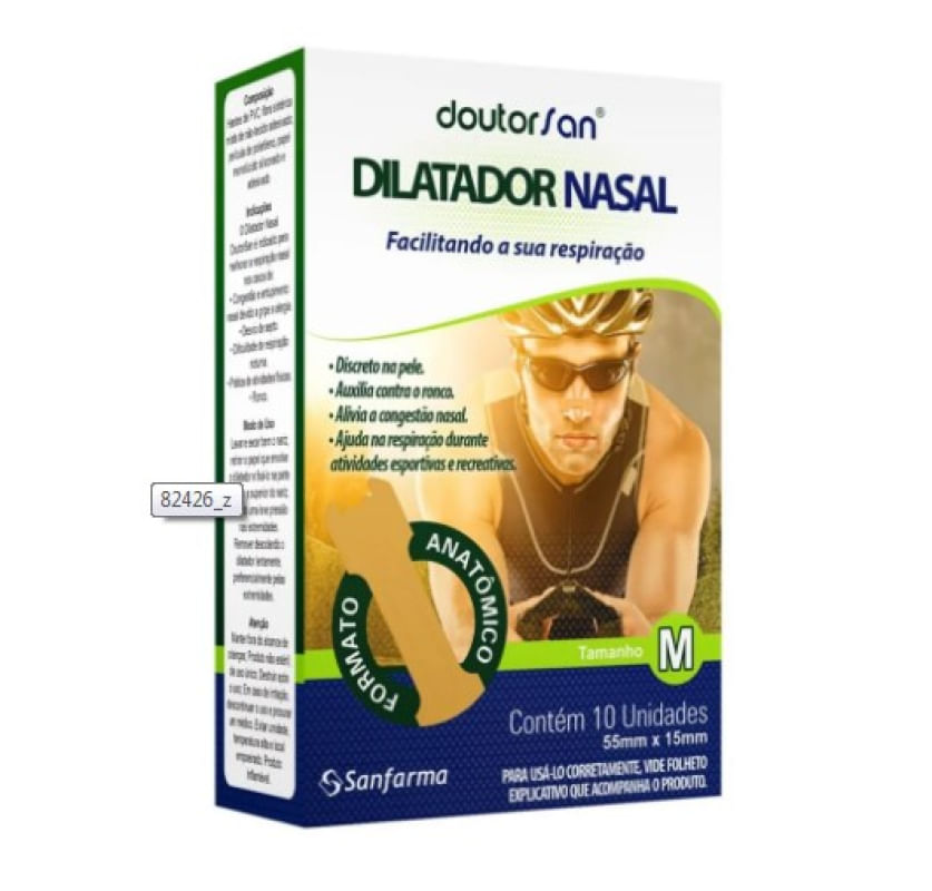 DILATADOR NASAL TAMANHO M SANCARE 10 UNIDADES