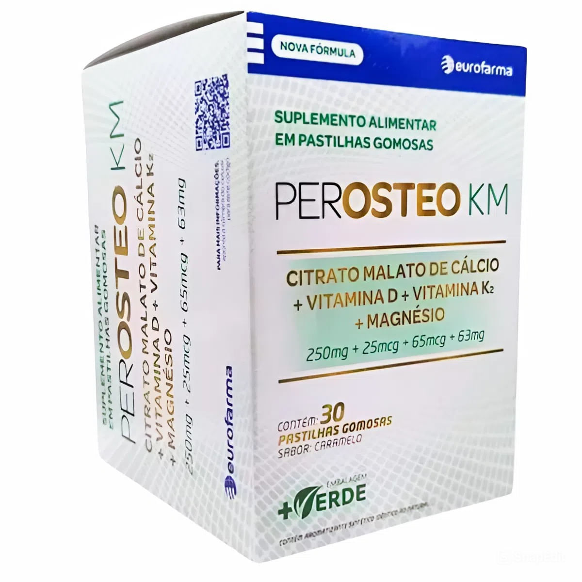 Perosteo KM 30 Tabletes Mastigáveis Caramelo